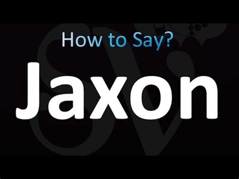 jaxon發音|How to pronounce Jaxon 